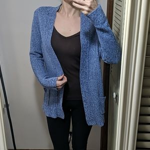 Appleseeds blue linen cotton blend sweater